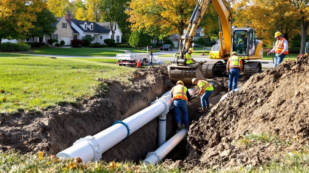 Sewer Line Excavation & Replacement in Central Pennsylvania